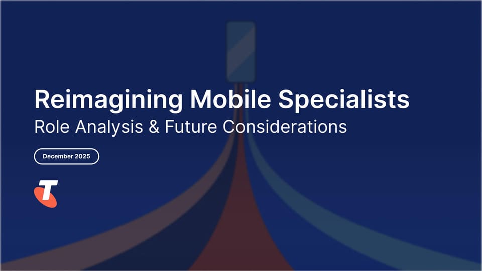 Reimagining Mobile Specialists cover slide